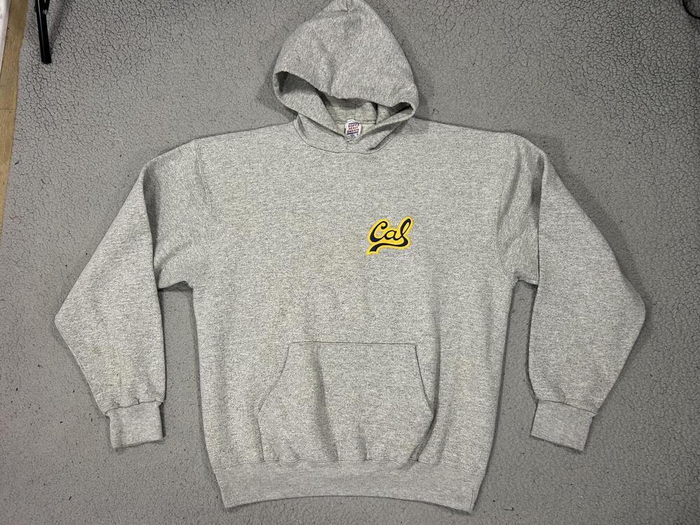 Vintage Cal Golden Bears Hoodie Sweatshirt Mens XL Gray NCAA College Soffe USA